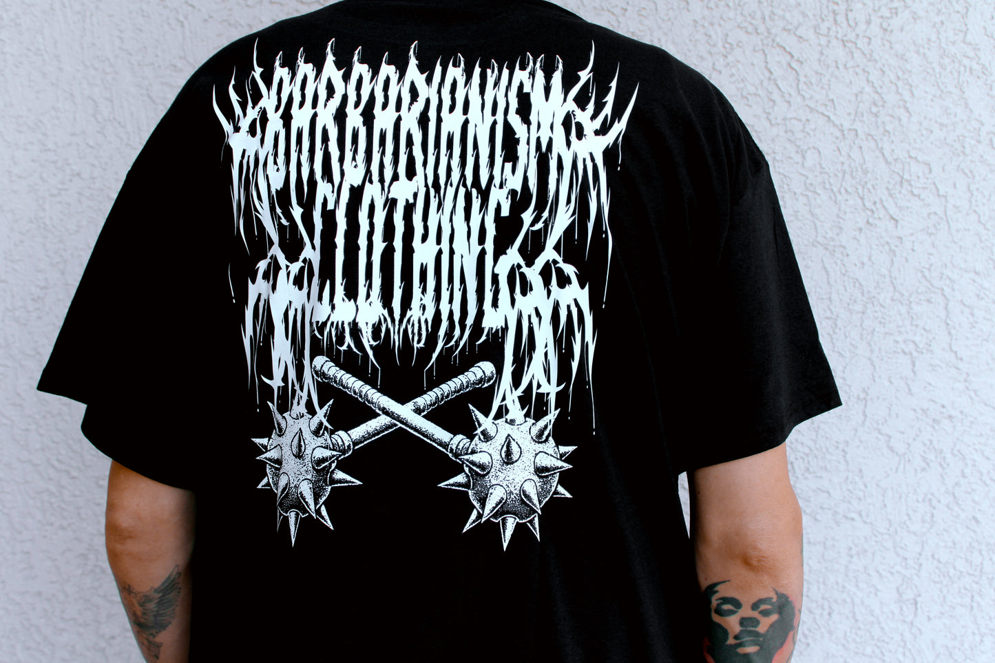 Barbarianism No Weak Shit Chest Print Tee