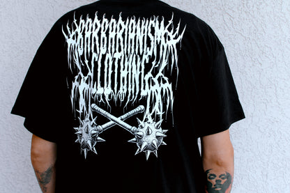 Barbarianism No Weak Shit Chest Print Tee